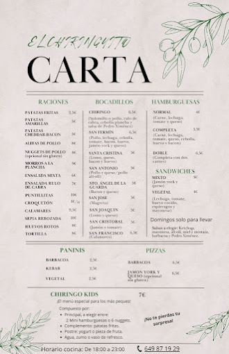 ¡Nuestra nueva carta!